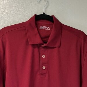 Nike Men's Burgundy Polo Shirt